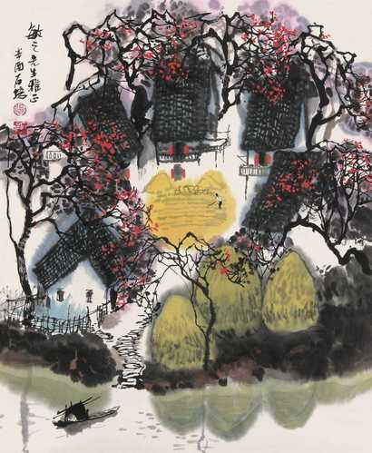 张石培 山水 立轴